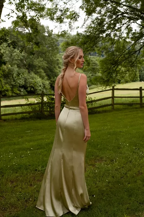 E232CHAM Modern Elegant Bridesmaid Dress Essentials by True Bride
